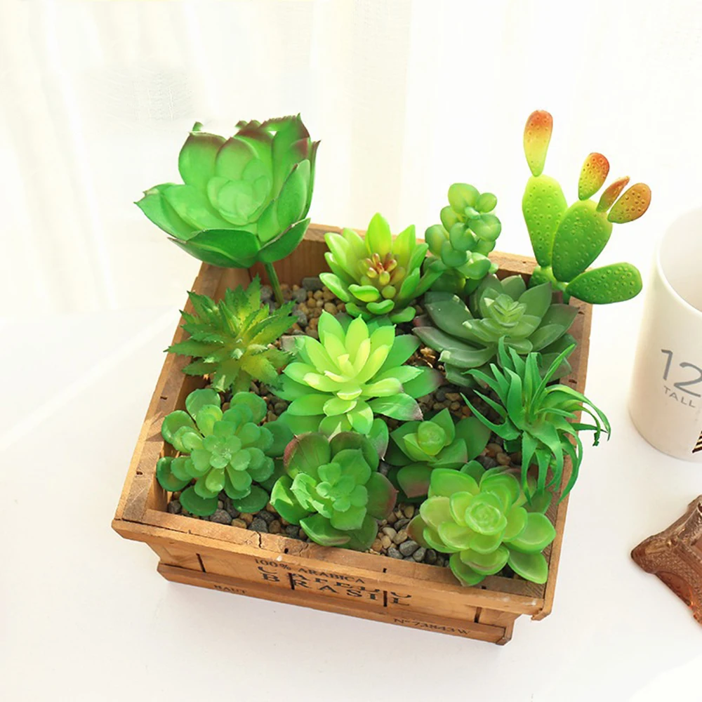 1PCS Simulated Succulents Creative DIY Supplies Flower Arrangement Accessories Suitable For Home Decoration Desktop Ornaments