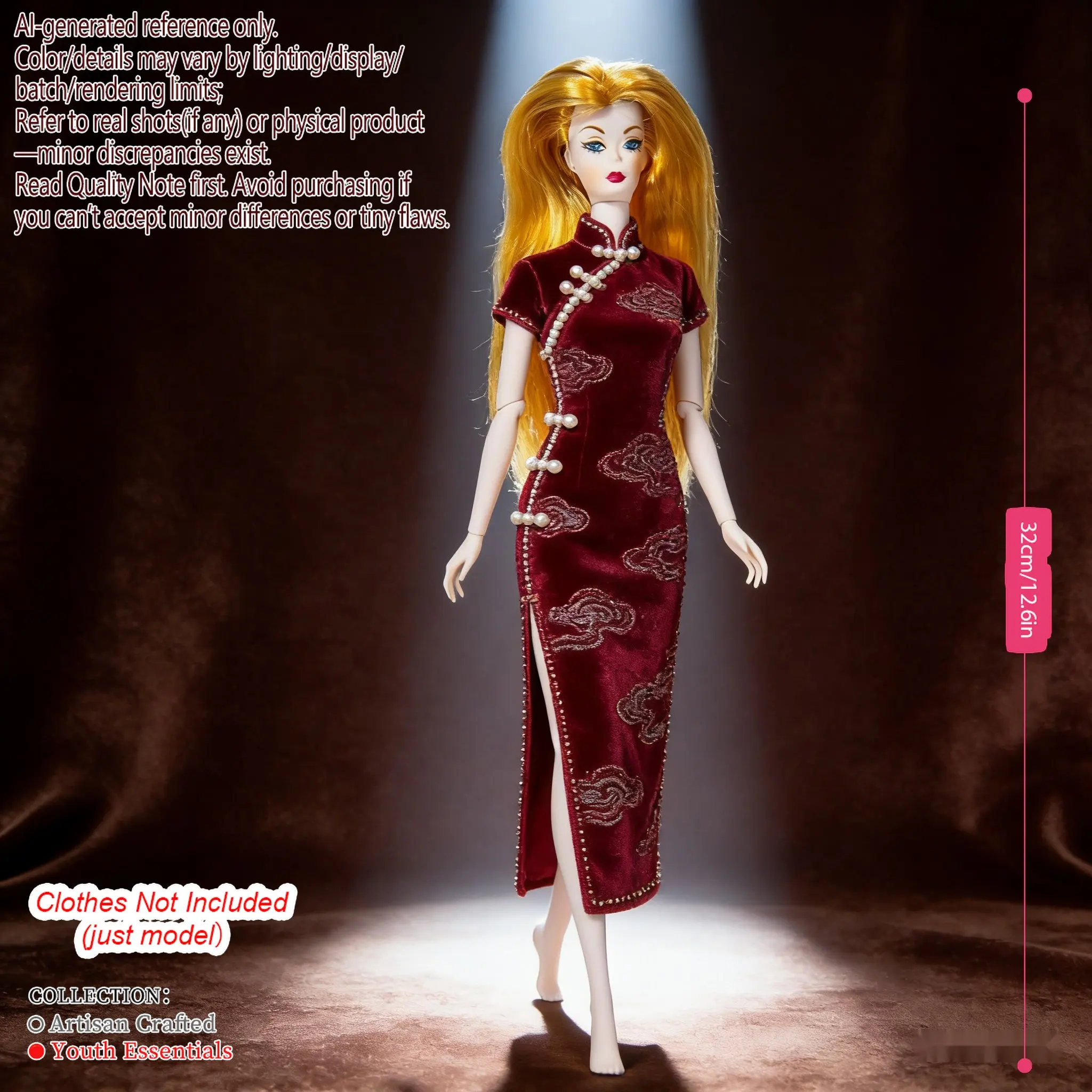 

Шарнирная кукла премиум-класса в подарок, 12-суставная модель BJD масштаба 1/6, сменный макияж (без одежды)