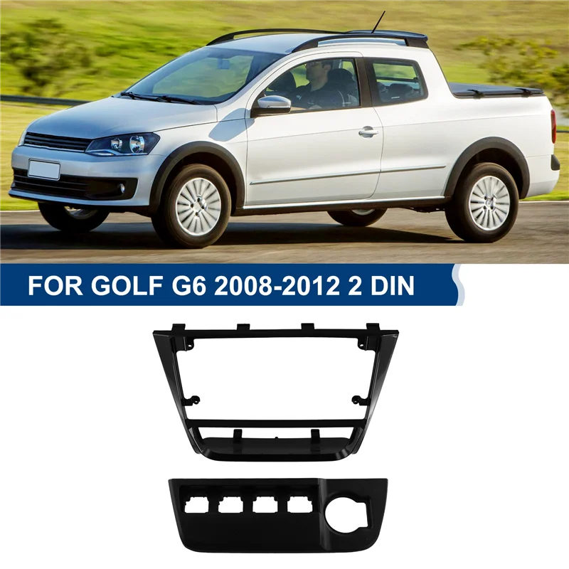 

Автомобильный радиоприемник, лицевая панель, 9-дюймовая рамка, аудиоадаптер, комплекты отделки приборной панели для VW Golf G6/Voyage/Saveiro 2008-2012 2 Din