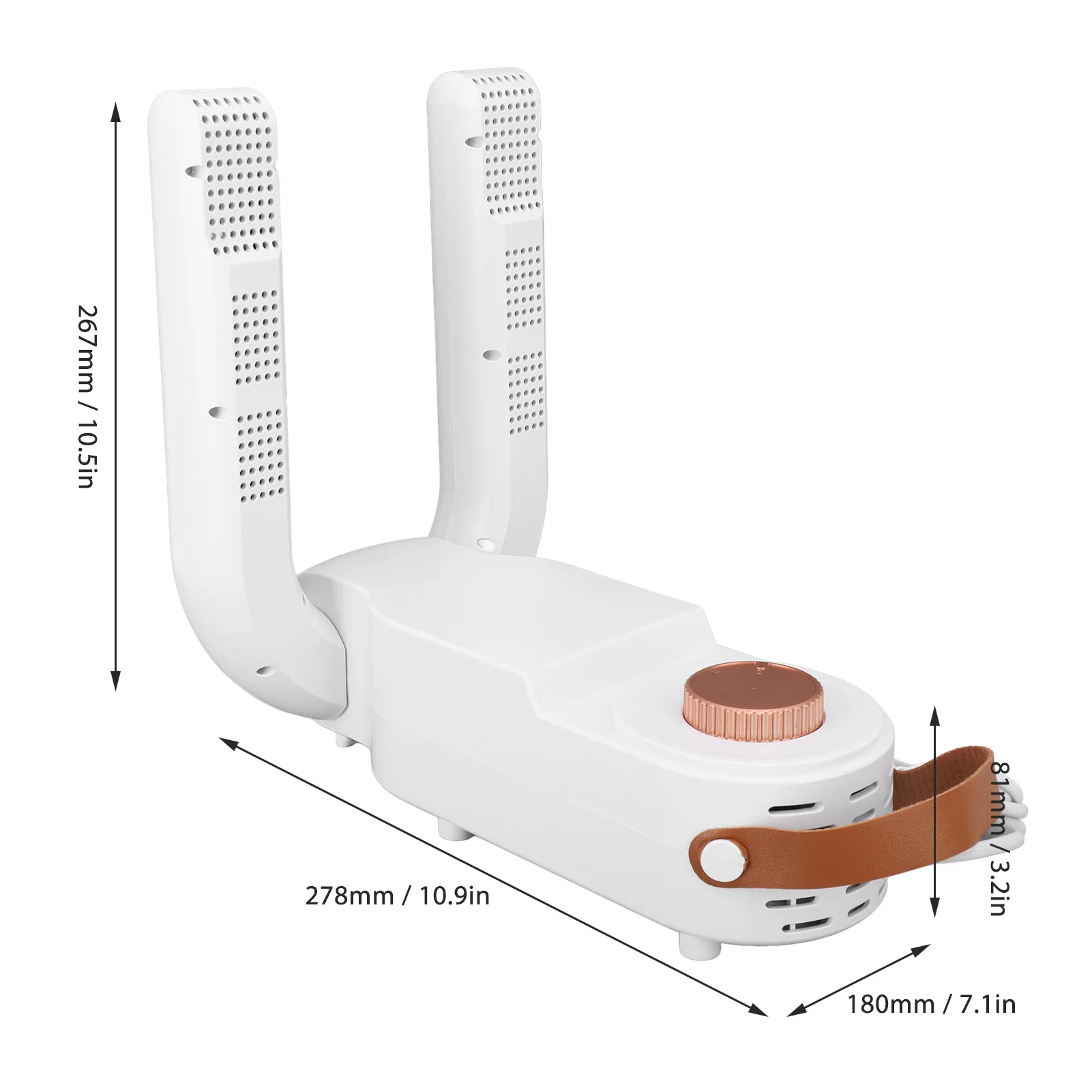 مجفف الأحذية الكهربائية مجفف التمهيد متعدد الوظائف سرعتين ترموستات كفاءة عالية 360 درجة دوران الهواء الساخن للجوارب