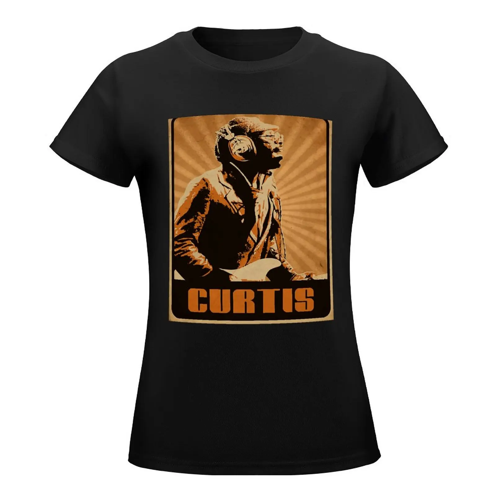 Curtis Mayfield T-Shirt plain anime clothes animal print western t shirts for Women