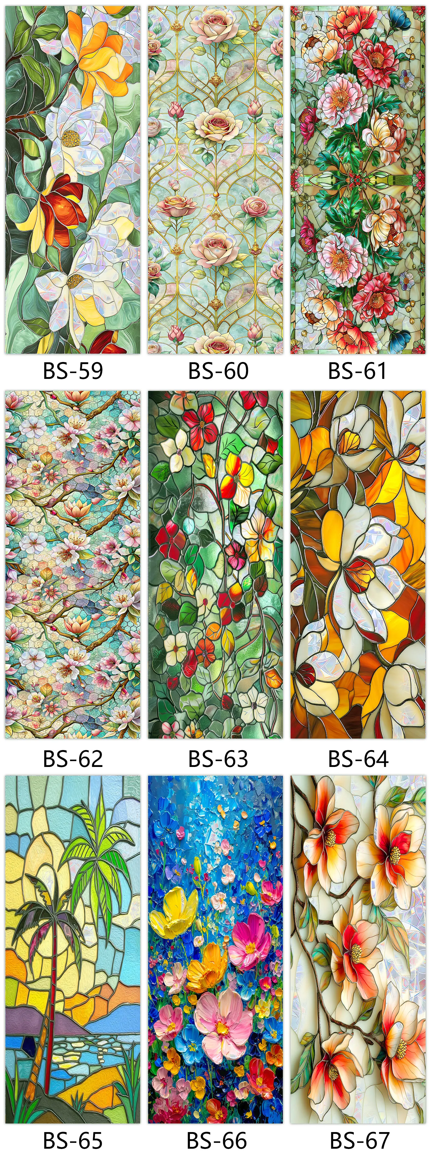 Regenbogen-Blumen-Sonnenfänger, Sichtschutzfolie, UV-Schutz, Glas, statisch haftendes Dekor für Badezimmertür, Küche – Detail 9