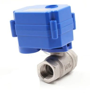 

Three-line Two-control Mini Electric Ball Valve for Water SS304 OEM Available-Hot Sales