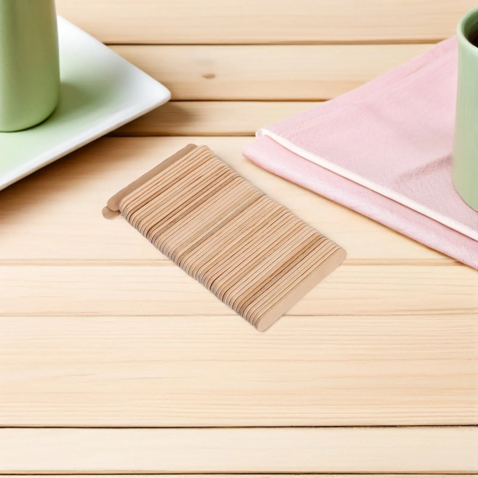 

1000 шт. деревянных палочек для творчества, натуральные гладкие палочки для мороженого, идеально подходят для детских поделок, проектов DIY, этикеток для растений в классе