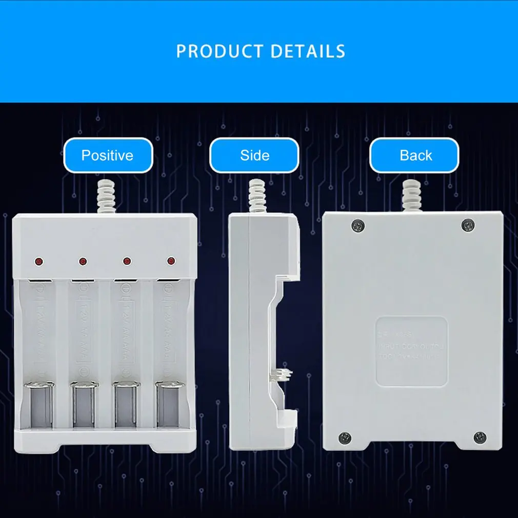 Hot New AAA And AA Rechargeable Battery Station High Quality USB Slots Battery Charger Fast Charging Short Circuit Protection