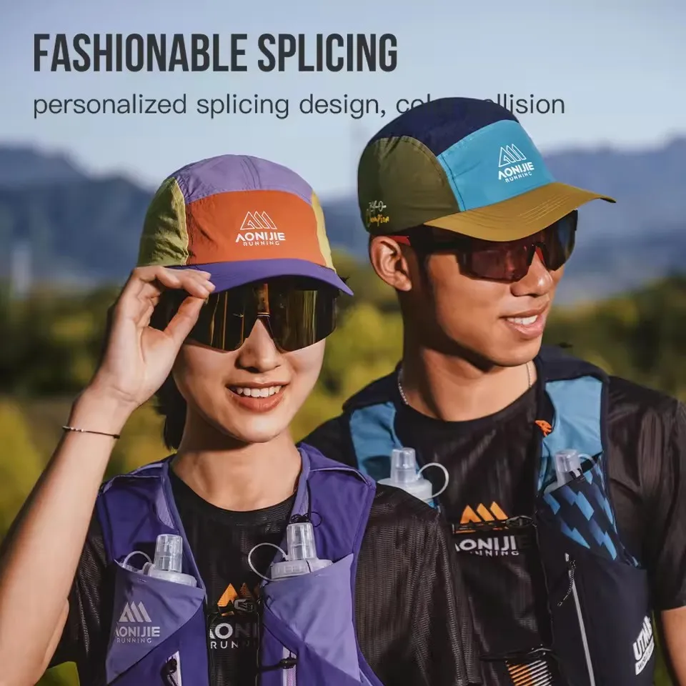 AONIJIE Summer Outdoor Cap Men Women Running Visor Sun Hat Hiking Sports Caps UV Protection Trail Running Hats Golf Tennis E4636