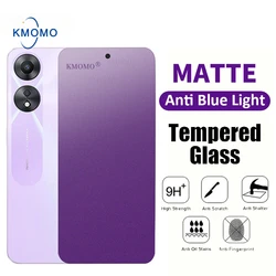 Matte Anti Blue Ray Tempered Glass OPPO A78 5G A60 A98 A79 A58 A38 4G A96 A76 A94 A95 A57 A54 A77s A55 A74 Screen Protector
