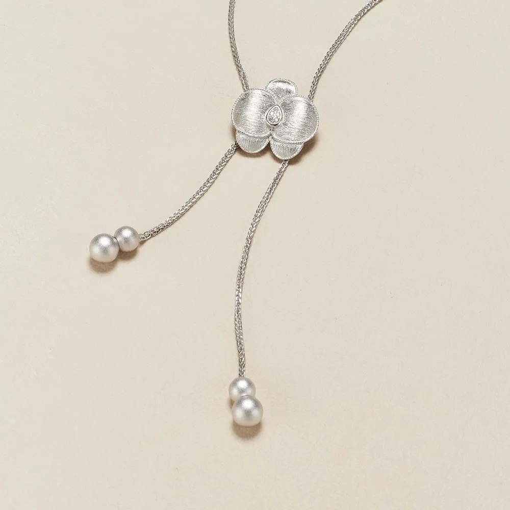 Luxury Butterfly Orchid Necklace Moth Orchid High-end Golden Collarbone Chain Star Rhinestone Retractable Stacked Necklace Daily