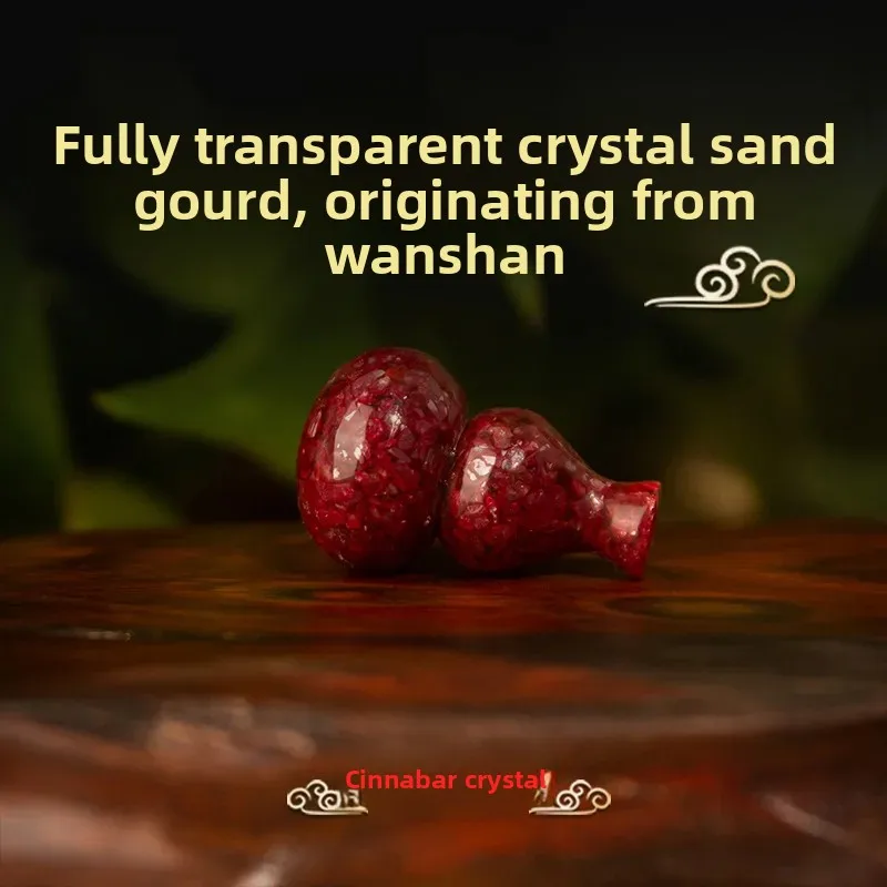 2026 New Natural Cinnabar Gourd Charms Bracelets Pendants Necklaces Ornaments Accessories Wenwan Buddhist Prayer Beads Jewelry f