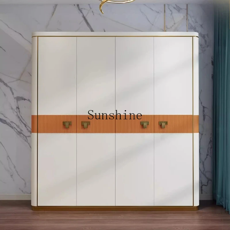 

Italian light luxury home postmodern four/two door storage bedroom wardrobe