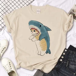 Cat top women streetwear summer anime t shirt girl y2k Japanese clothes