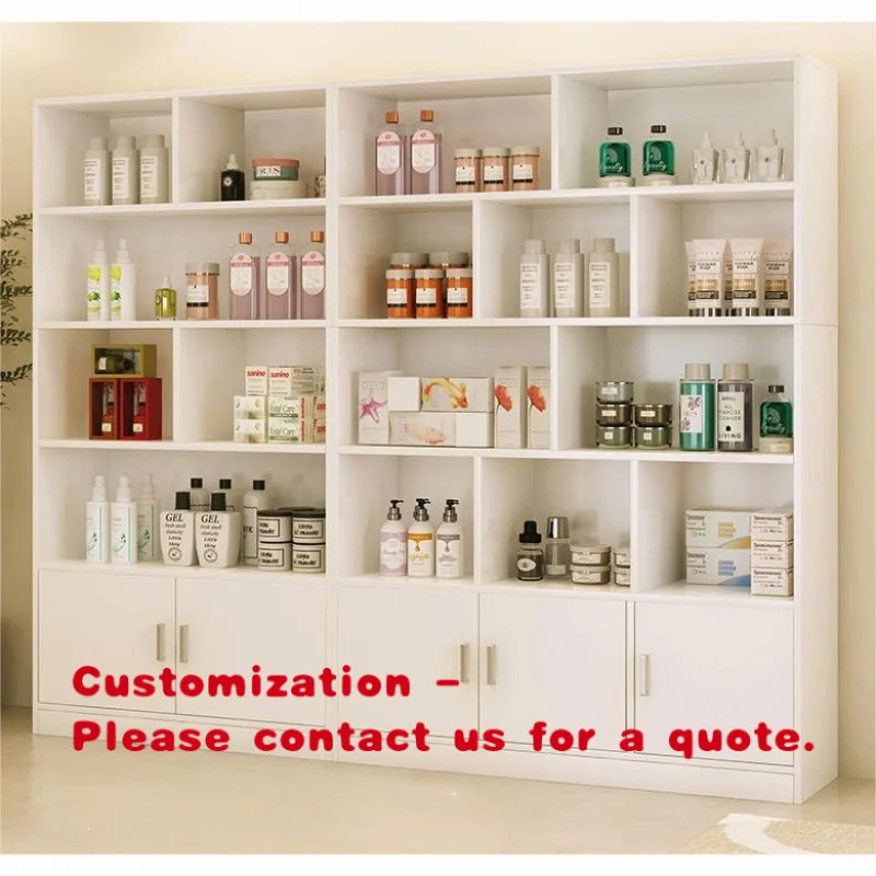 custom.Hairdresser Display Cabinet Product Special Partition Shelf Beauty Salon Cosmetic Storage Cabinet