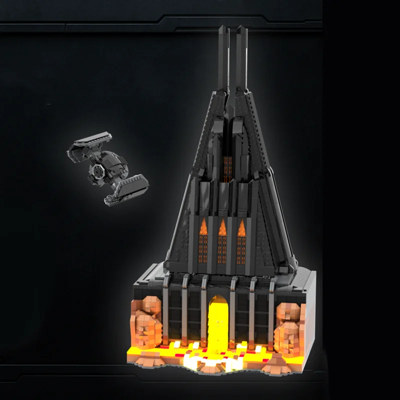 3009 Uds. MOC Vader s Castle Barad d r Star Battle modelo bloques de construcción arquitectura juguete idea educación ladrillo regalo de Navidad niños