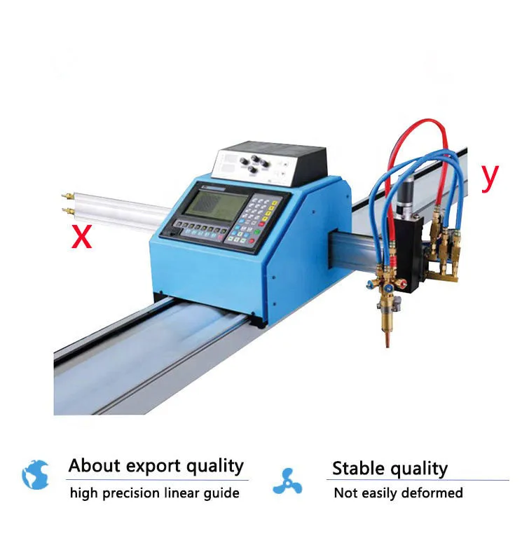 Portable Cnc Plasma Cutting Machine For Metal Sheet Cutting With Two Torches Plasma And Flame