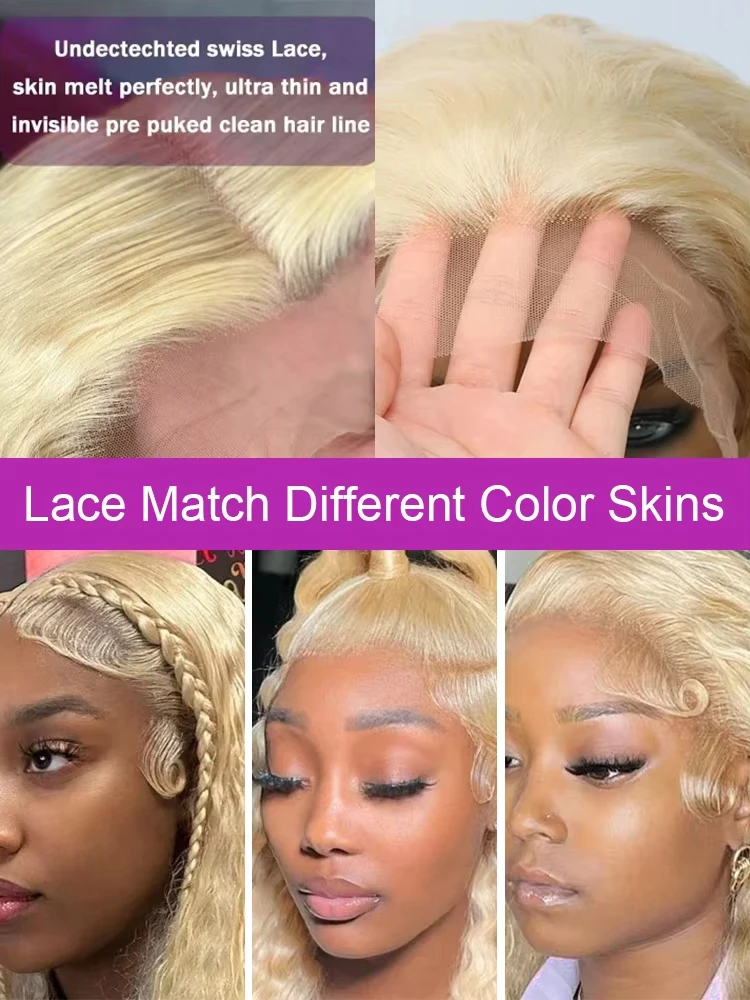 Blonde 613 13x4 Lace Frontal Wig 13x6 Transparent Hd Lace Front Curly Wigs 30 32 Inch Preplucked Deep Wave Human Hair Wigs