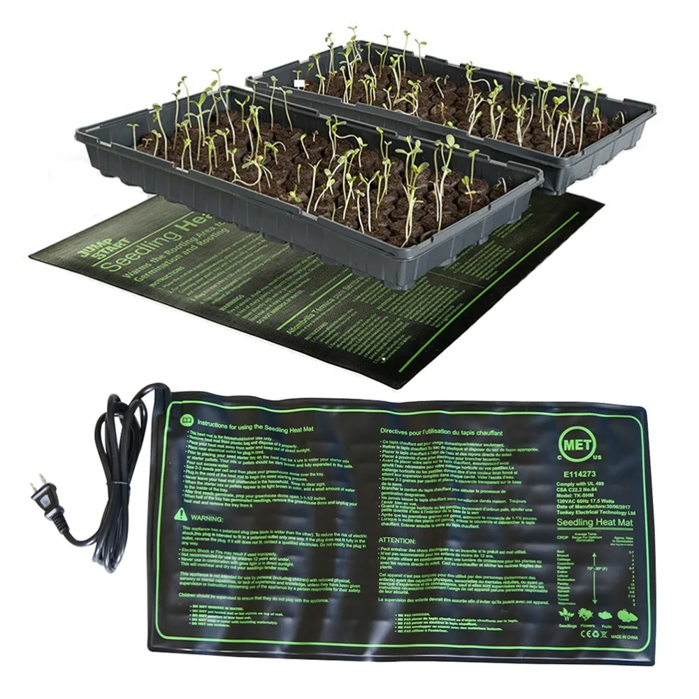 Seedling Heating Mat 50x25/50x52cm Waterproof Plant Seed Germination Propagation Clone Starter Pad 110V/220V Garden Supplies