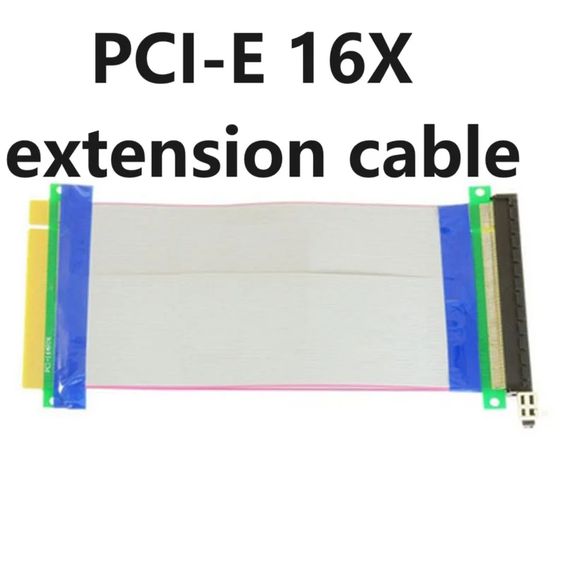 

20cm PCI-E 16X to 16X Riser Card PCIe X16 Extender PCI-E 16X extension cable graphics card extension cable PCI-E flexible cable