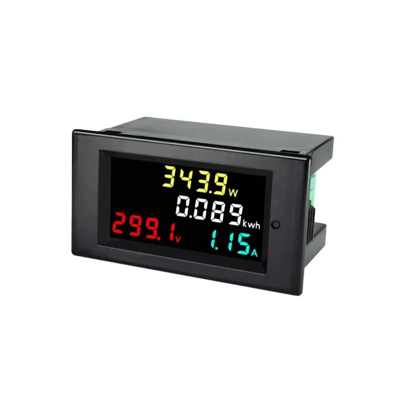 LCD 4 in 1 DC Power Energy Meter Monitor Voltmeter Ammeter DC14.00-600.0V 20A/50A/100A Volt Amp Watt KWH Monitor