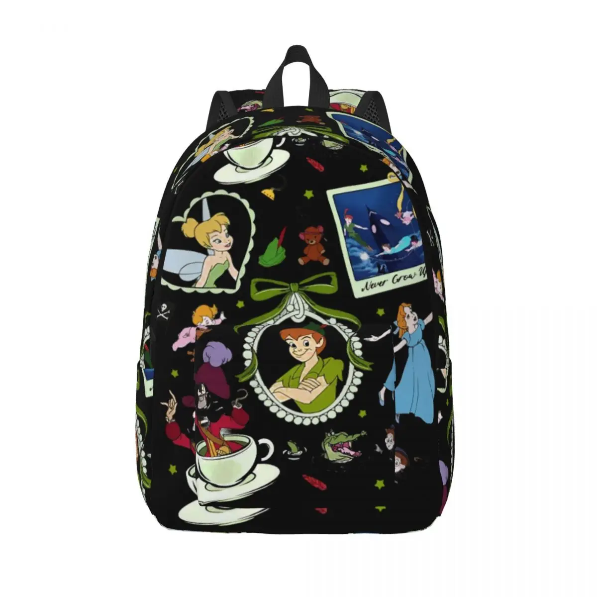 

Рюкзак Coquette Bow Peter Pan Tinker Bell Neverland для мужчин и женщин, школьный, рабочий, повседневный, для ноутбука, холщовый, для активного отдыха