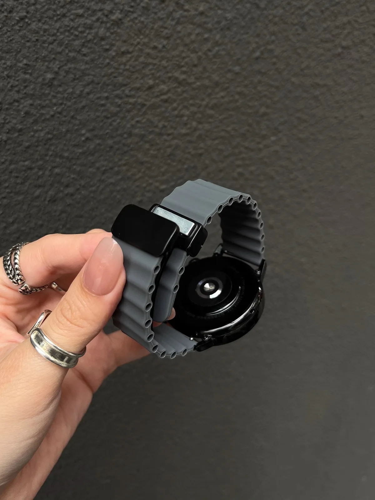 22 mm 20 mm Ozean-Silikonarmband für Samsung Galaxy Watch 7 6 5 4 40 mm/44 mm Magnetband für Galaxy Watch 6 Classic 43 mm 47 mm – Detail 5