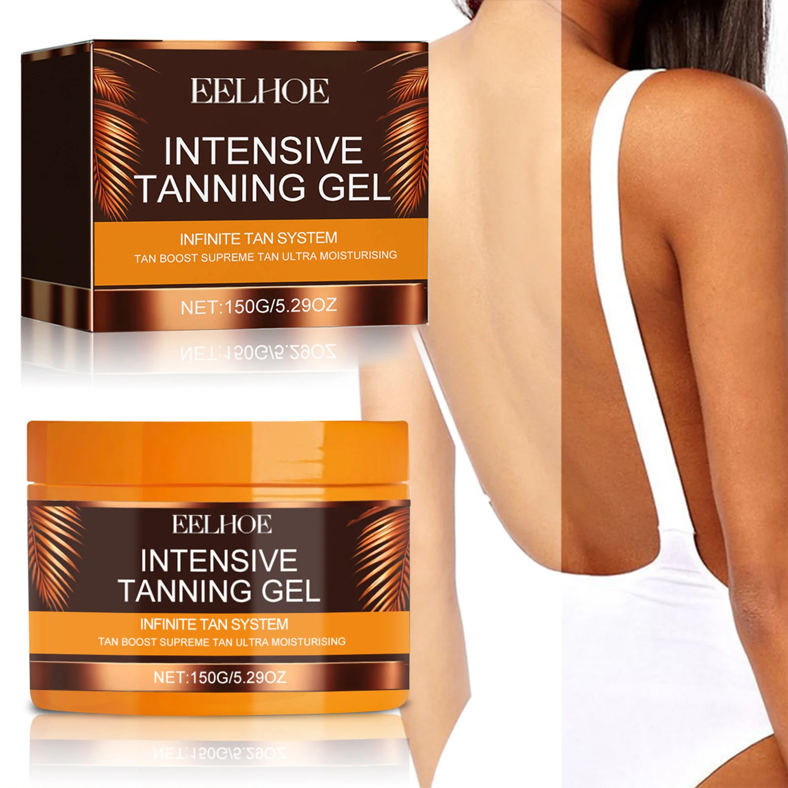 

Safe Effective Tanning Gel Natural Skin Rapid Tanning Gentle Gel for Summer Hormone Producing