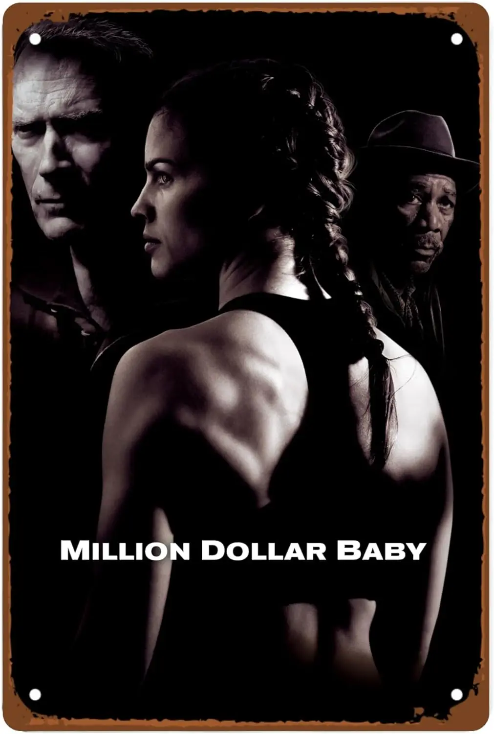 Million Dollar Baby Movies Man Cave Decor Classic Boxing Movie Rustic Metal Wall Tin Sign Retro Gift Vintage Decorations Inspira