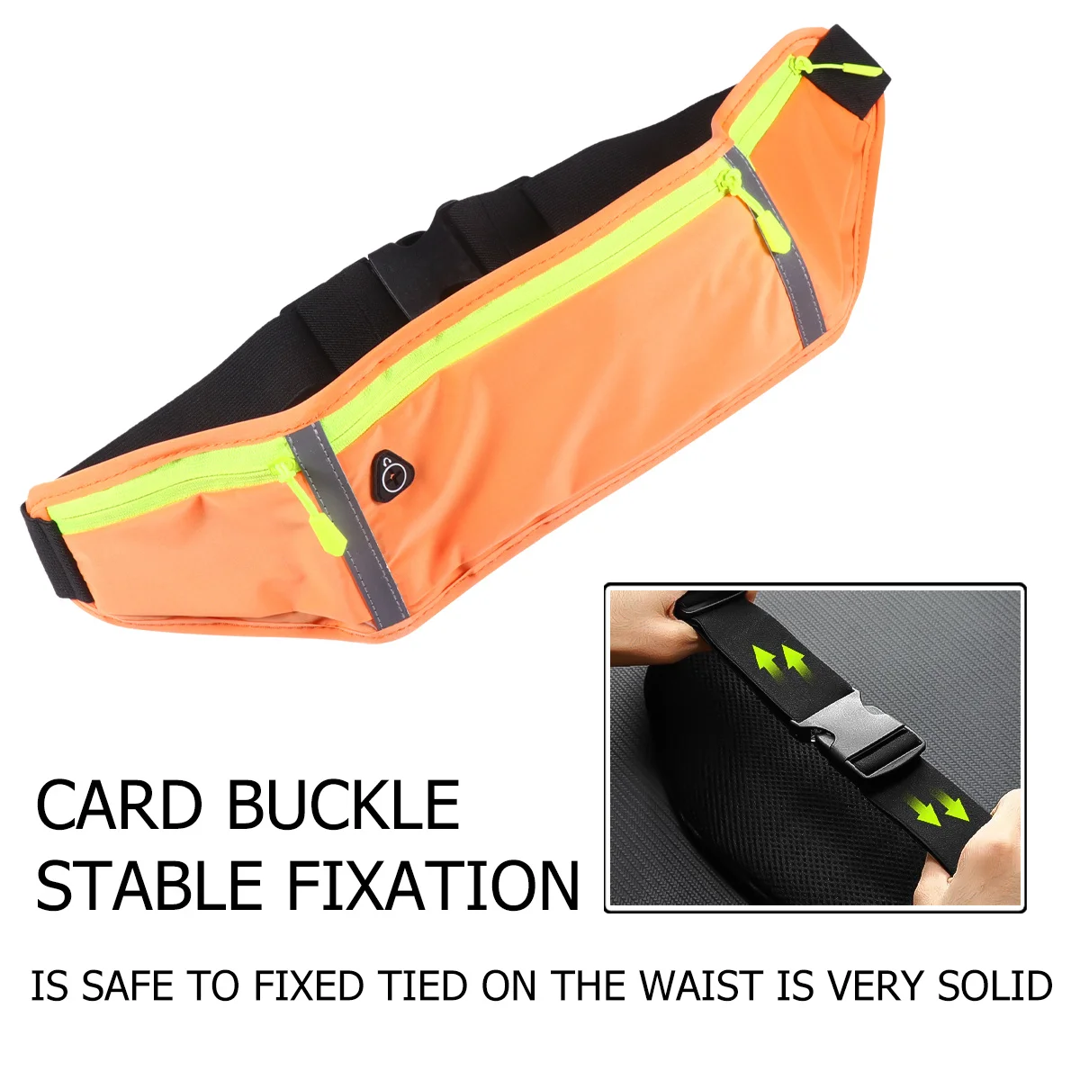 

1 шт. водонепроницаемая поясная сумка для бега темно-серая спортивная поясная сумка с тремя отделениями светоотражающая дышащая водостойкая