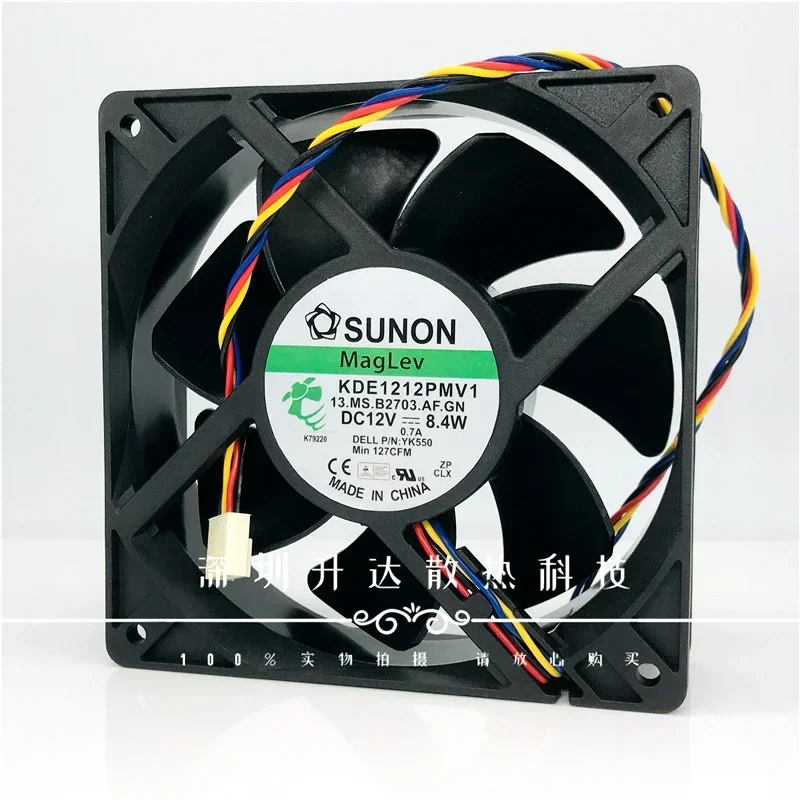 

Для Sunon KDE1212PMV1 DC12V 8,4 Вт 12 см 120*120*38 мм маглев 4-проводной ШИМ-вентилятор с высоким ветром