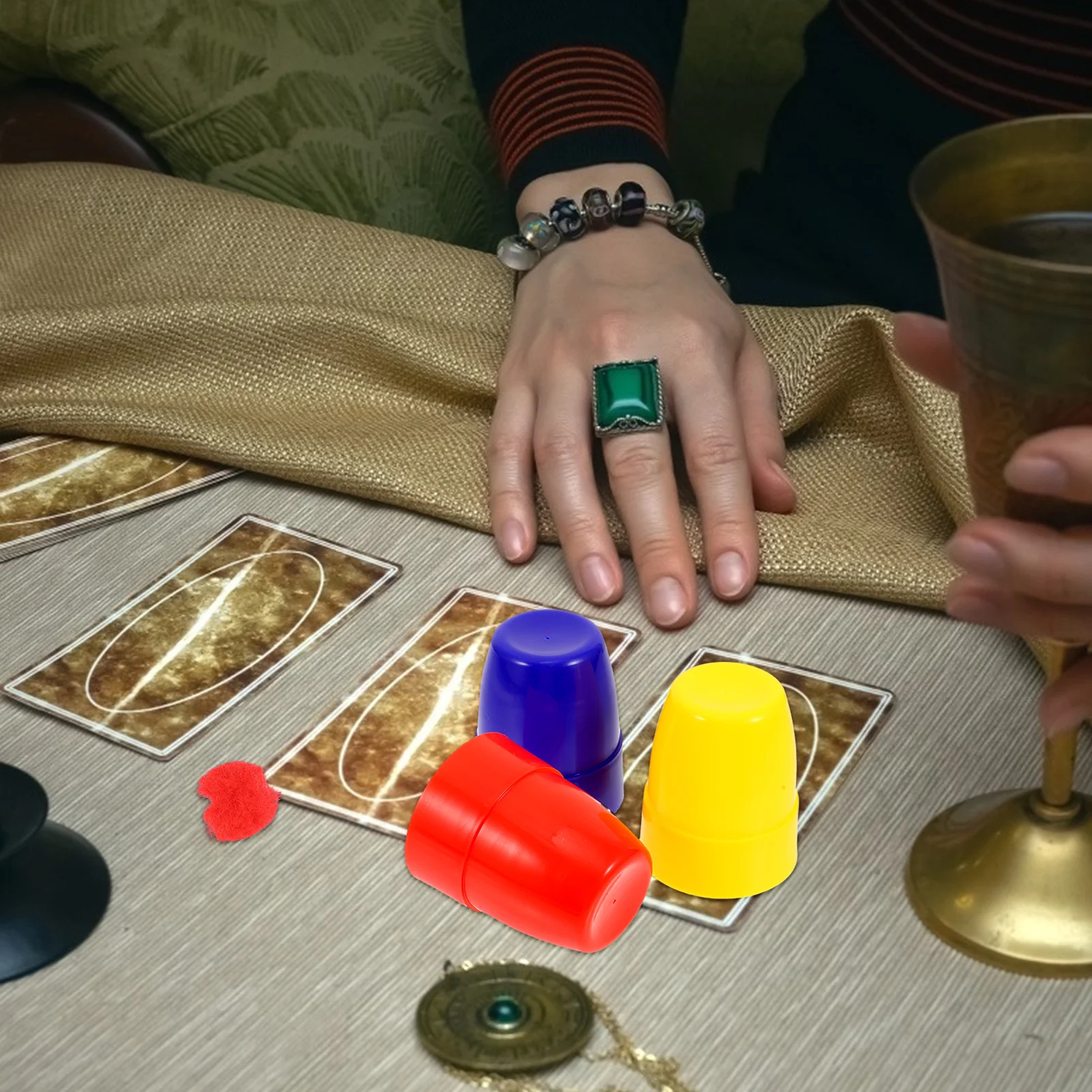 

30pcs Three Cup Trick Set Compact Magician Prop For Kids Adults Party Favors Close Up Performance Gimmick Props Party