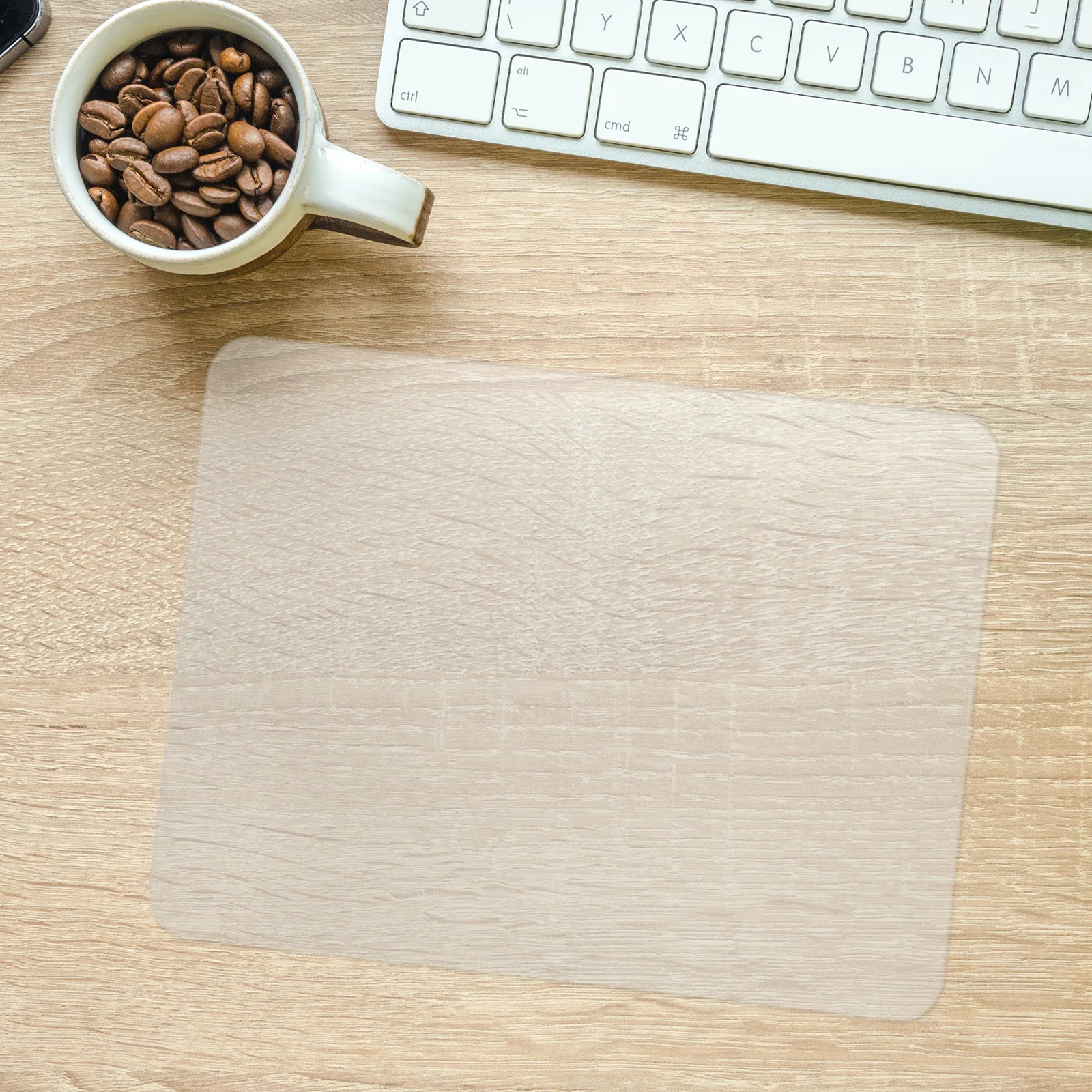 

Laptop Mouse Pad Clear Desk Pads Ergonomic Wireless Desktop Mat Transparent Work