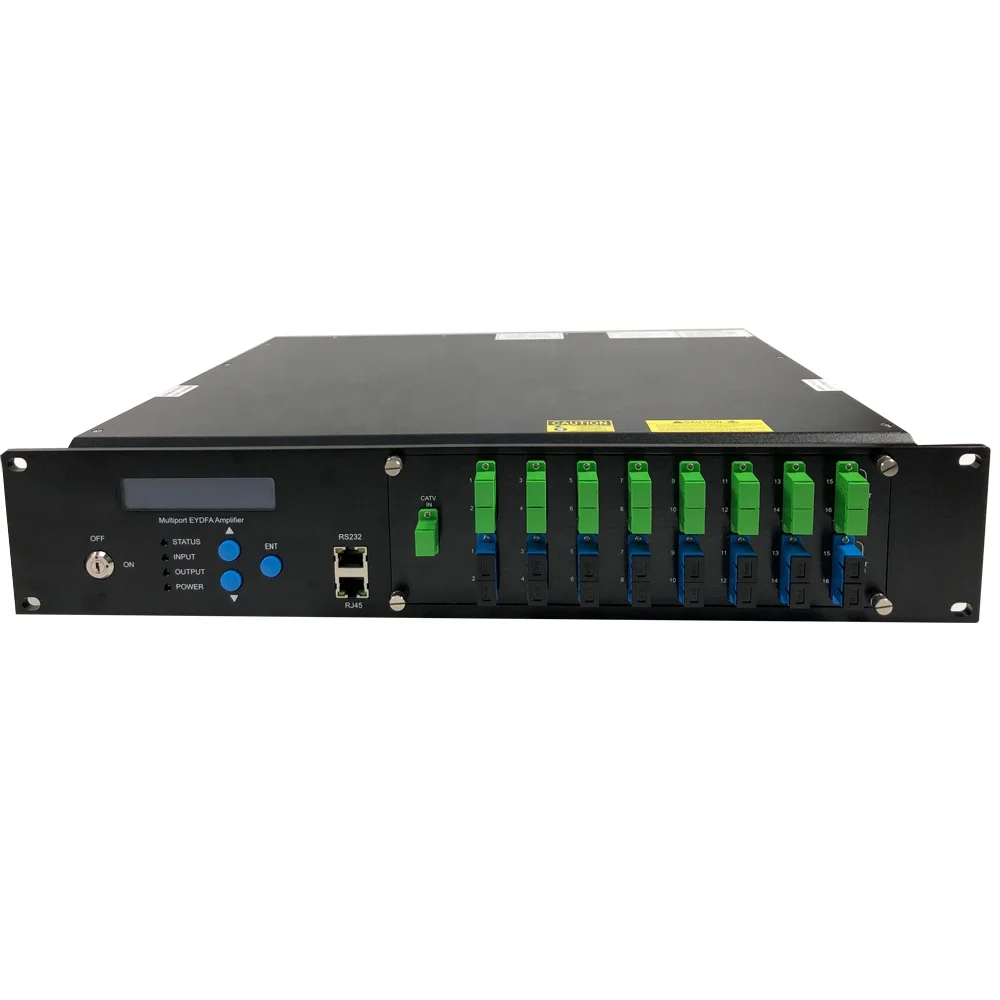 Products subject to negotiationFiber Optical Amplifier WDM Network 1550nm 16 Port High Power EDFA