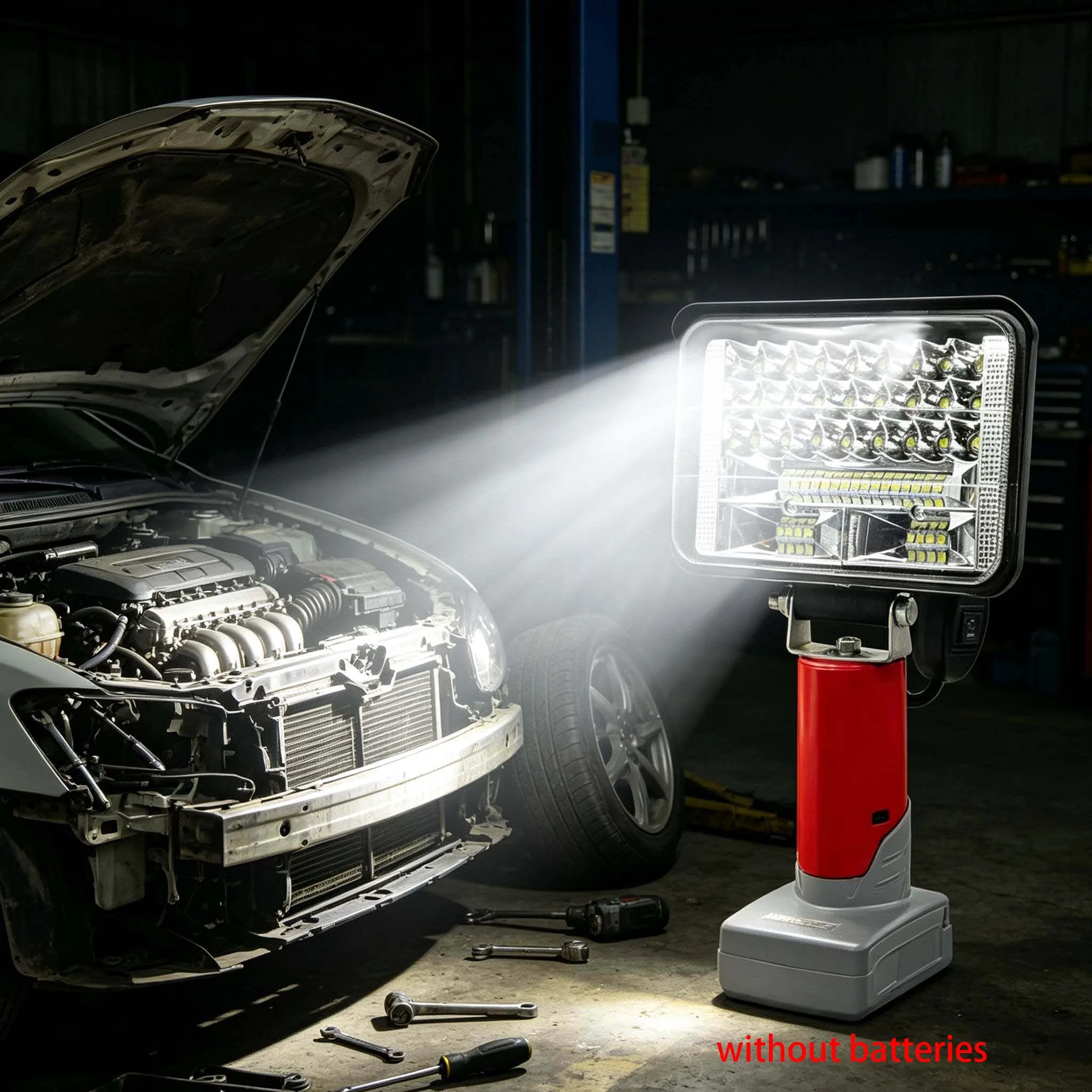 27W 5 Inch LED Worklight Lithium Battery LED Lights For 12V 48-11-2420  FOR Battery Camping Portable Outdoor Flashlight