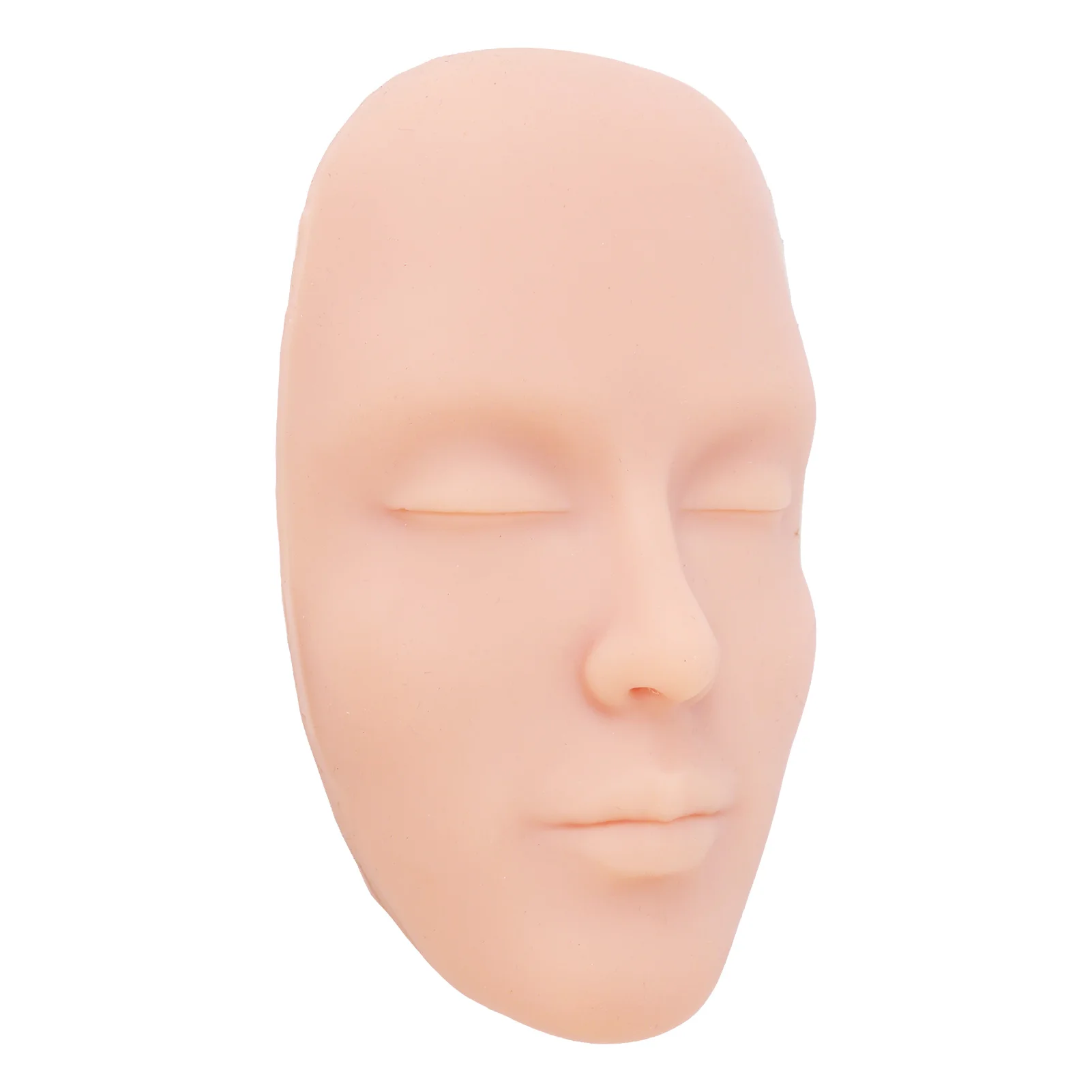 5D Silicone Makeup Mannequin Eyebrow Eyeliner Face Tattoo Microblading Practice Face Model Light Skin Color