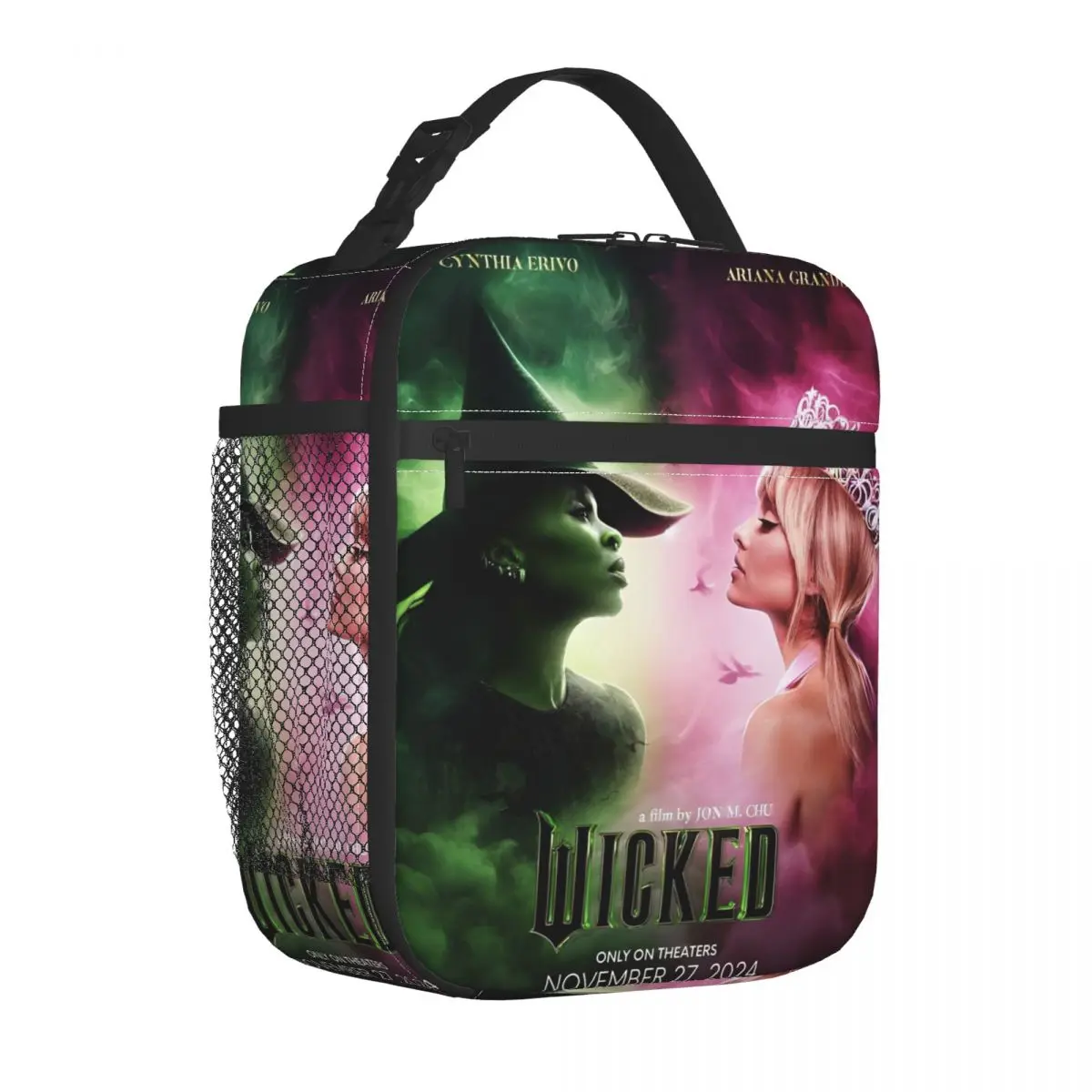 Wicked Insulated Lunch Bag High Capacity Elphaba & Glinda Lunch Container Thermal Bag Tote Lunch Box School Travel Men Women