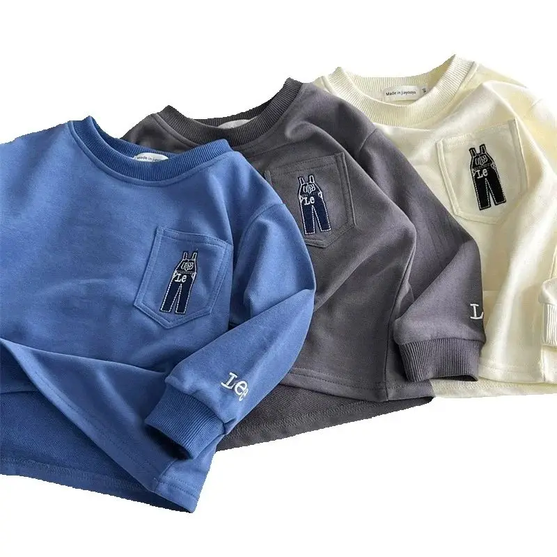 

2025 Japan And South Korea Code Clearance Cheap Children's Clothing Autumn And winter cotton children's casual letter hoodie