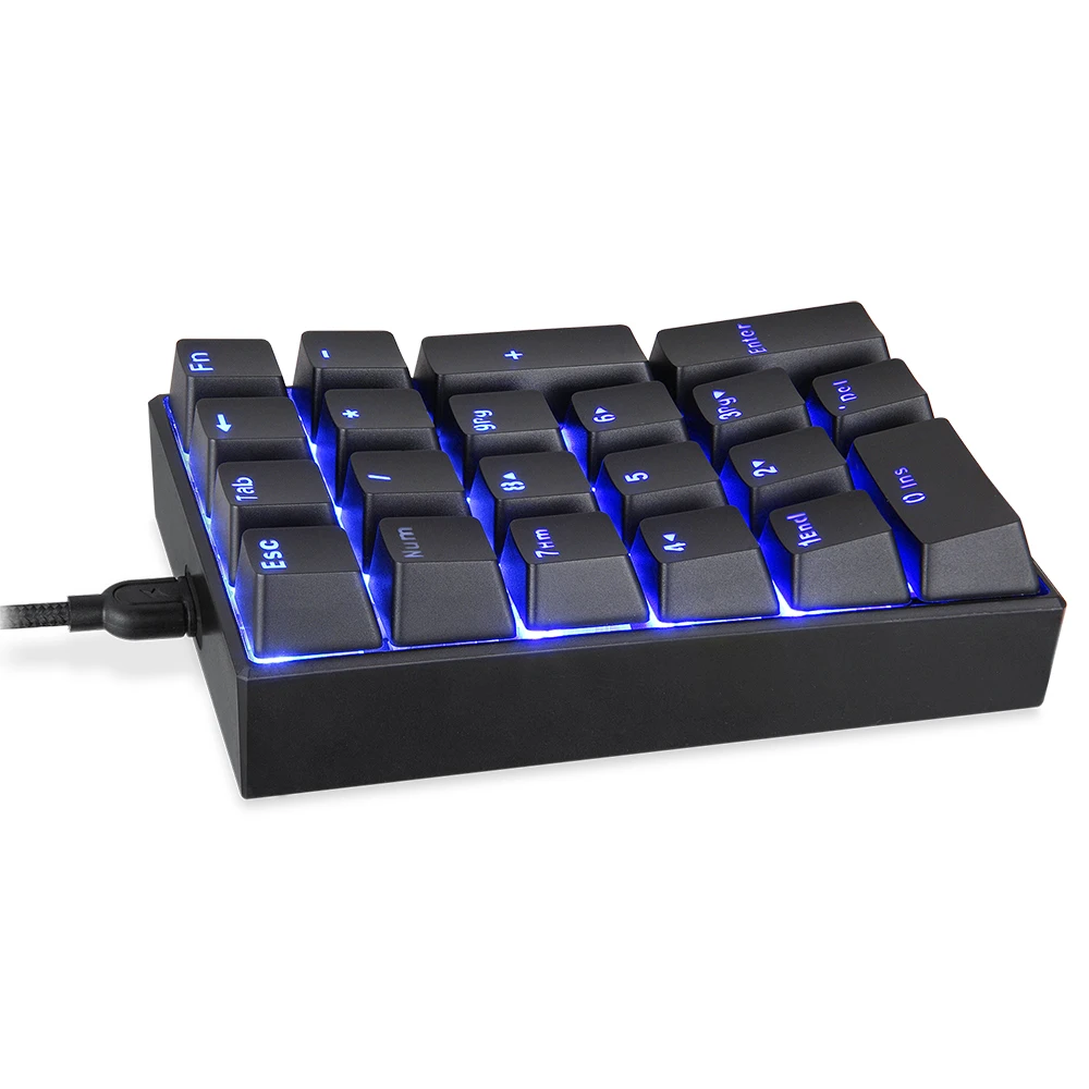 Imagem -05 - Motovelocidade K23 Numpad com Fio Numpad Teclado Numérico Mecânico Usb Led Backlight Gaming Keyboard Vermelho Interruptor Estendido Layout para Computadores Portáteis