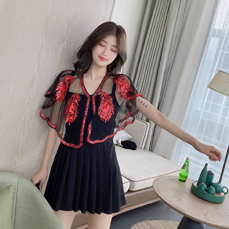 Sequins Shawl Ladies Light and Thin Coat Spring/Summer Short Cardigan Sun-protective Clothing Woman Beading Elegant Shawl Wrap