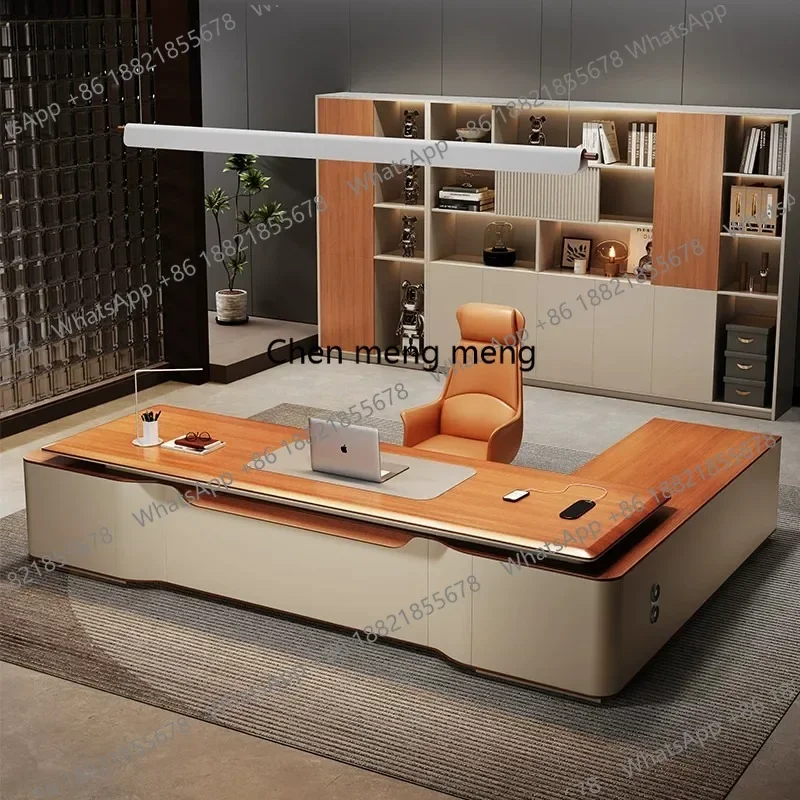 X188 Boss office desk and chair combination simple modern president desk leadership office manager desk