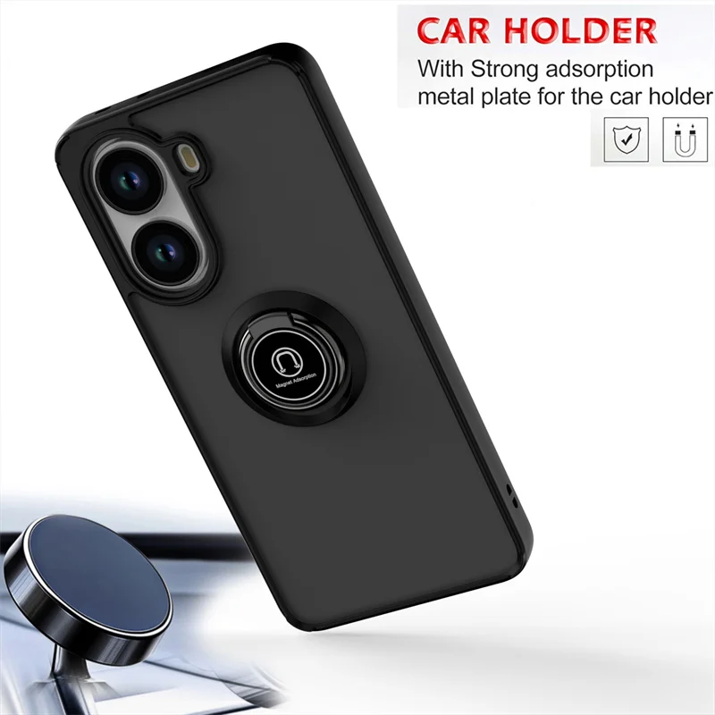 حافظة Poco X7 Pro 5G غطاء مدرع شفاف لهاتف Xiaomi Poko Poxo Pocco Little X 7 Pro X7Pro حامل حلقة مغناطيسي للسيارة Coque