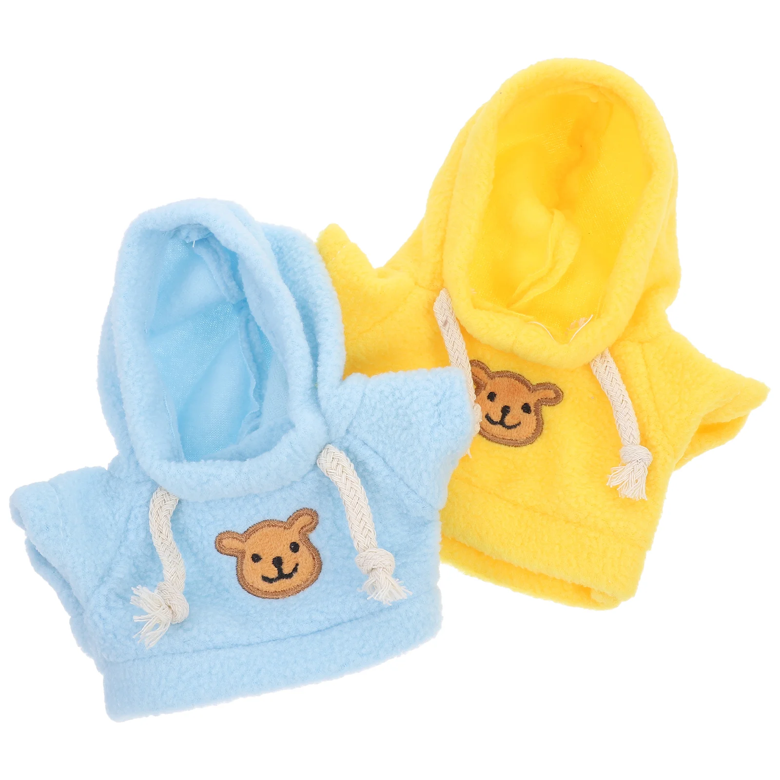 2 Pcs Bear Sweatshirt Costume Stuffed Hoodies Animal Dress Up Accessory Clothes Accessories Plush Outfit