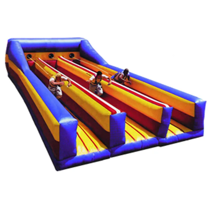 

Durable Outdoor Inflatable Three Lane Bungee Running Interactive Outdoor Sports Game