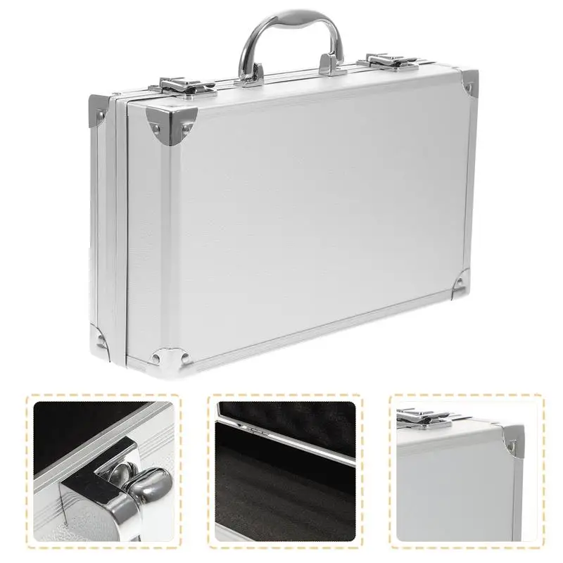 Aluminum Alloy Tools Case Tools Suitcase Equipment Instrument Box Metal Tool Box Multi-Purpose Carrying Case Toolbox Organizer