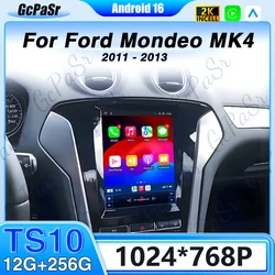 Android 16 For Ford Mondeo MK4 2011 - 2013 Car stereo Navigation Auto Car Radio Multimedia Player No 2din DVD  GPS 9.7 inch GPS