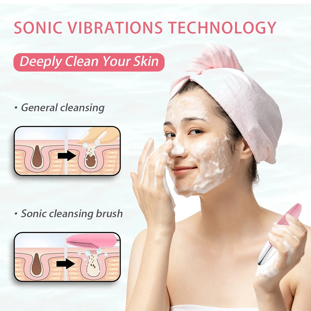 Mini brosse électrique de nettoyage du visage, imperméable, épurateur, Massage exfoliant, vibrant, nettoyage en profondeur, outil de soins de la peau