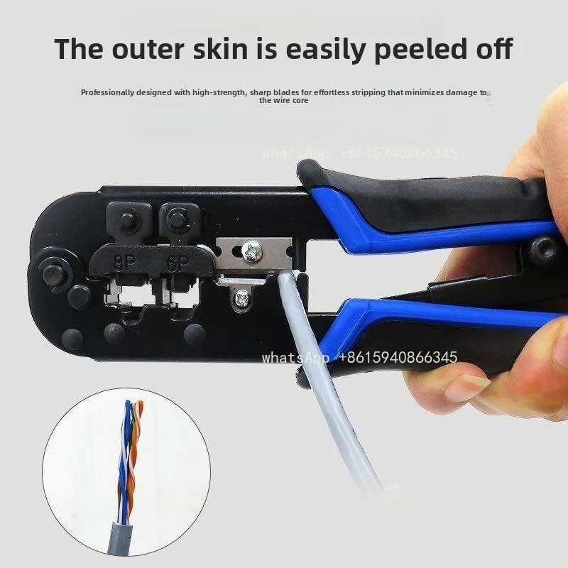 N568R labor-saving dual-purpose ratchet wire pliers crimping pliers pressing crystal head professional grade household