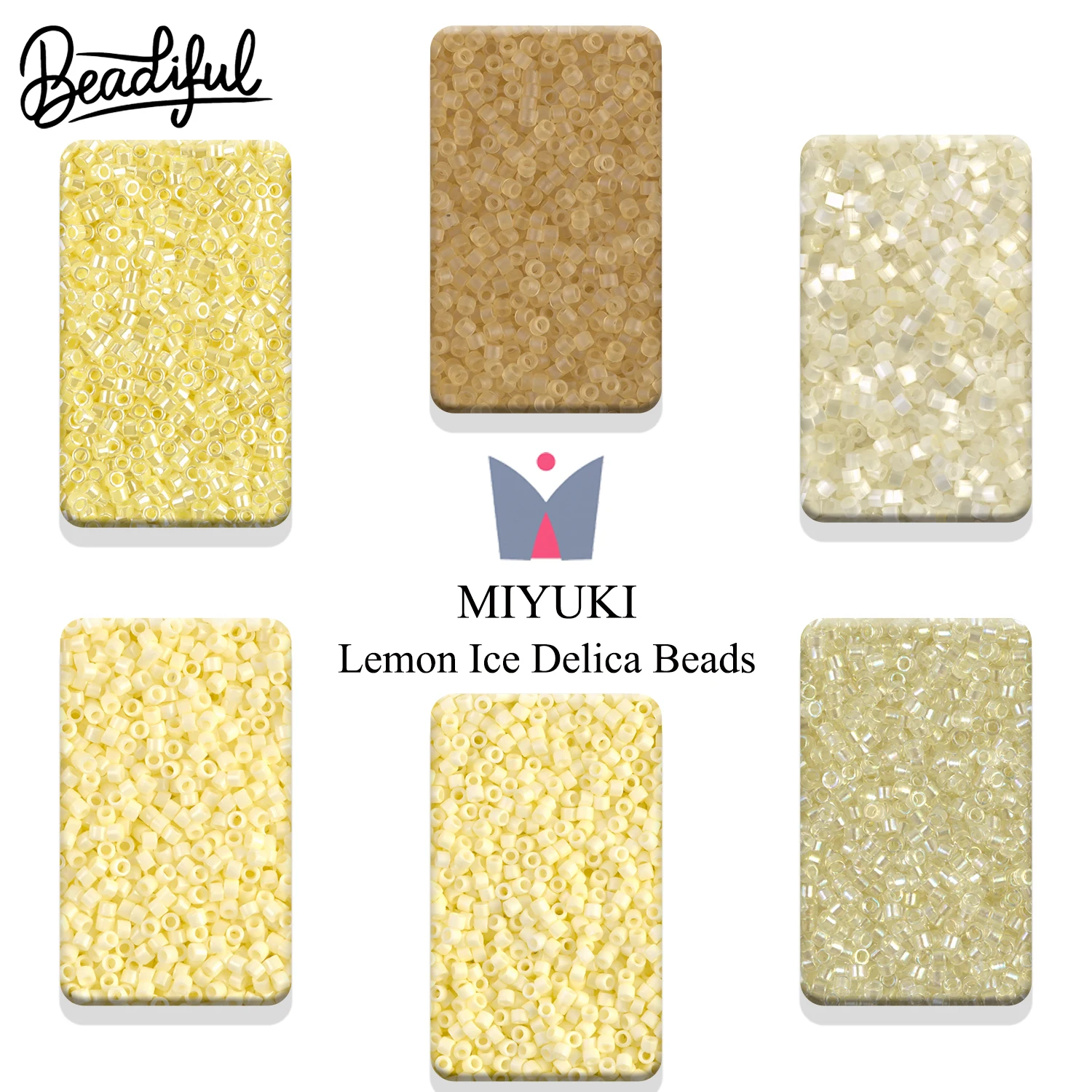 

10g/2000pcs MIYUKI DELICA BEADS 11/0 - Lemon Ice Series Japan Glass Seed Beads for DIY Earrings & Jewelry Craft