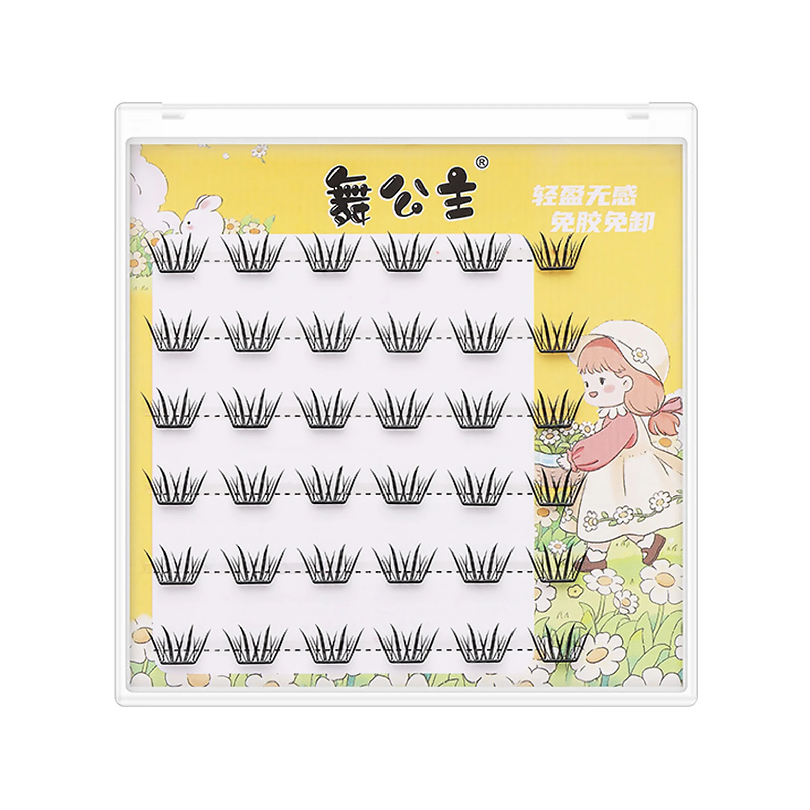 لتقوم بها بنفسك لا الغراء ملحقات رمش كاذبة الكورية نمط الطبيعية Wispy رقيقة جلدة المانغا الرموش وهمية للنساء ماكياج الحفلات اليومية