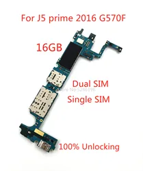 1pcs 100% Unlocking Motherboard Chip System Logic Board For Samsung Galaxy J5 prime J5prime 2016 G570F G570F/DS Replace Part