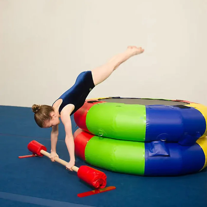 

Newly Designed Team Work Training Fitness Wheel Inflatable Yoga Fitness Trampoline Inflatable Fitness Wheel