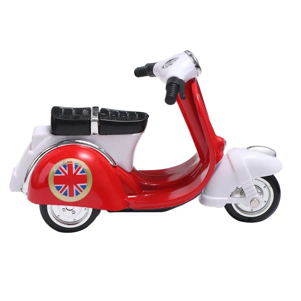 Draagbare pull-back motorfietsmodel miniatuur traagheid mini motorfiets gegoten voertuigsimulatie motorfietscollectie